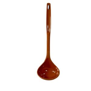 VTG Foley Soup Ladle Kitchen Tool Orange Nylon Plastic MCM Retro Serving Spoon